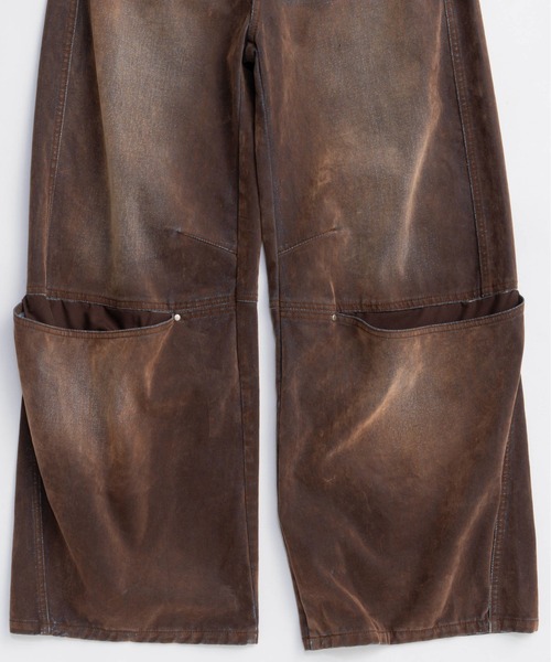 PRE-ORDER】Cover Leg Flocky Denim Pants/カバーレッグ