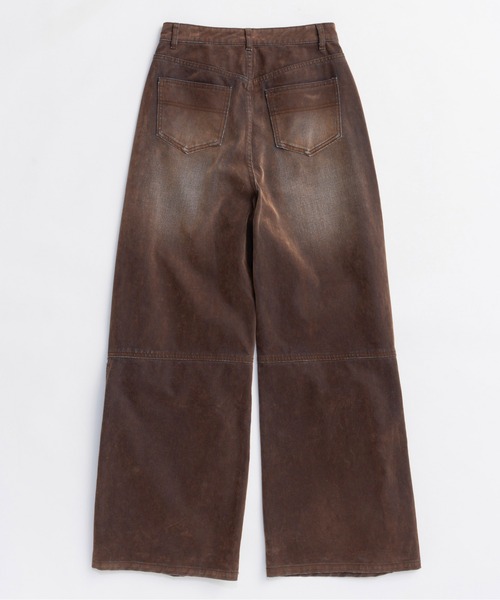 PRE-ORDER】Cover Leg Flocky Denim Pants/カバーレッグ