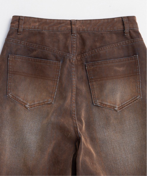 PRE-ORDER】Cover Leg Flocky Denim Pants/カバーレッグ
