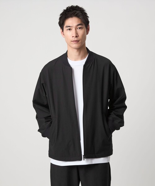 green label relaxing（グリーンレーベルリラクシング）の「FREELITCH リブ ブルゾン -ストレッチ-（ブルゾン・メンズ・ダークグレー/ブラック/ダークブラウン・S/M/L/XL）」の2枚目の写真