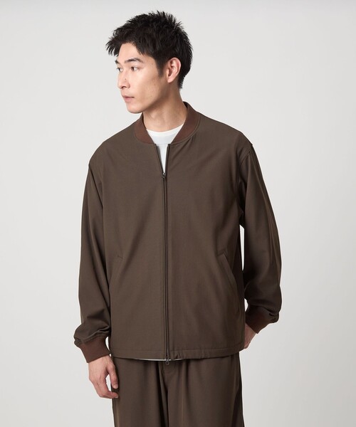 green label relaxing（グリーンレーベルリラクシング）の「FREELITCH リブ ブルゾン -ストレッチ-（ブルゾン・メンズ・ダークグレー/ブラック/ダークブラウン・S/M/L/XL）」の10枚目の写真