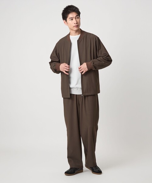 green label relaxing（グリーンレーベルリラクシング）の「FREELITCH リブ ブルゾン -ストレッチ-（ブルゾン・メンズ・ダークグレー/ブラック/ダークブラウン・S/M/L/XL）」の13枚目の写真