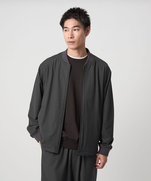 green label relaxing（グリーンレーベルリラクシング）の「FREELITCH リブ ブルゾン -ストレッチ-（ブルゾン・メンズ・ダークグレー/ブラック/ダークブラウン・S/M/L/XL）」の17枚目の写真