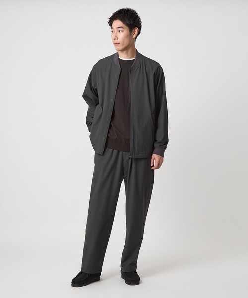 green label relaxing（グリーンレーベルリラクシング）の「FREELITCH リブ ブルゾン -ストレッチ-（ブルゾン・メンズ・ダークグレー/ブラック/ダークブラウン・S/M/L/XL）」の18枚目の写真