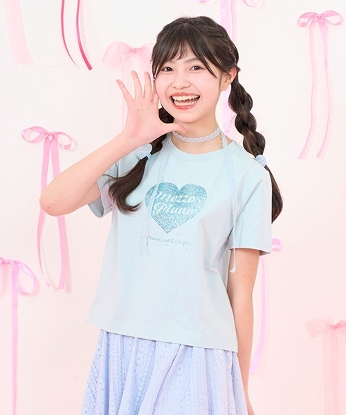 セール】25th anniversary 【冷感】キラキラハートロゴTシャツ（T