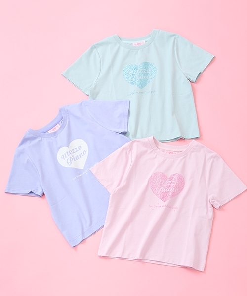 セール】25th anniversary 【冷感】キラキラハートロゴTシャツ（T