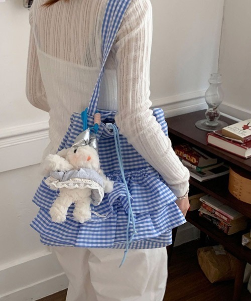 Ressaca（レサーカ）の「ギンガムチェックフリル巾着トートバッグ（トートバッグ・レディース・ブルー/ピンク/レッド/ブラック・FREE）」の19枚目の写真