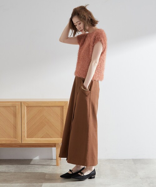 grove（グローブ）の「◆秋先取り　フラップポケットラップスカート（スカート・レディース・ブラウン系その他/ブラック・03/02/05/04/01）」の9枚目の写真