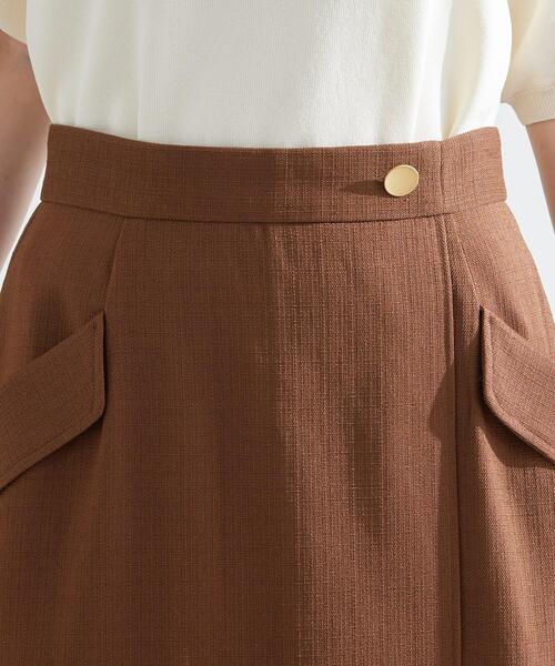 grove（グローブ）の「◆秋先取り　フラップポケットラップスカート（スカート・レディース・ブラウン系その他/ブラック・03/02/05/04/01）」の14枚目の写真