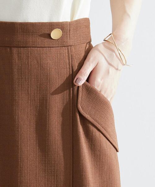 grove（グローブ）の「◆秋先取り　フラップポケットラップスカート（スカート・レディース・ブラウン系その他/ブラック・03/02/05/04/01）」の15枚目の写真