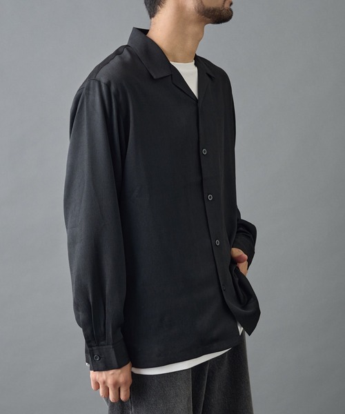 COLONY 2139(コロニートゥーワンスリーナイン)の「フェードヨウリュウ長袖オープンカラーシャツ(シャツ/ブラウス・メンズ・グレー/ブラック・MEDIUM/LARGE)」の10枚目の写真