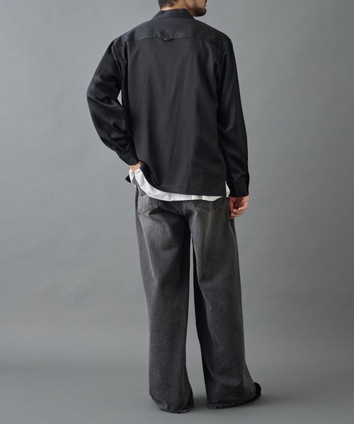 COLONY 2139(コロニートゥーワンスリーナイン)の「フェードヨウリュウ長袖オープンカラーシャツ(シャツ/ブラウス・メンズ・グレー/ブラック・MEDIUM/LARGE)」の17枚目の写真