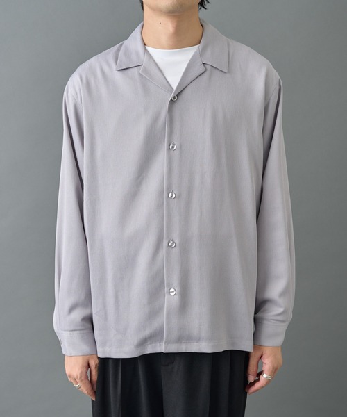 COLONY 2139(コロニートゥーワンスリーナイン)の「フェードヨウリュウ長袖オープンカラーシャツ(シャツ/ブラウス・メンズ・グレー/ブラック・MEDIUM/LARGE)」の19枚目の写真