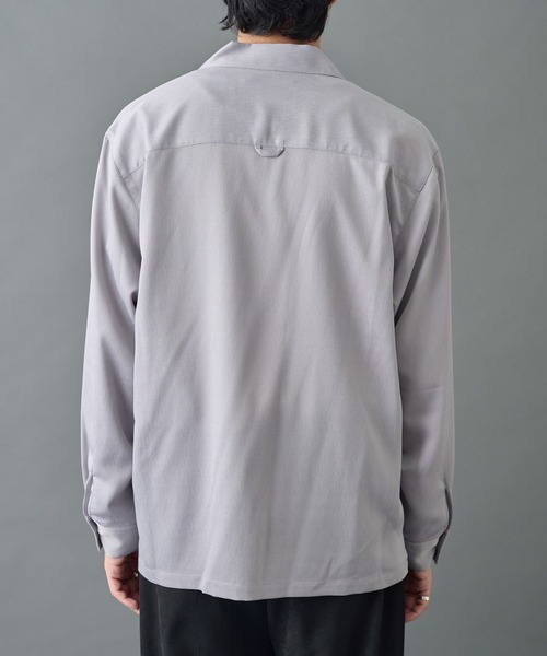 COLONY 2139(コロニートゥーワンスリーナイン)の「フェードヨウリュウ長袖オープンカラーシャツ(シャツ/ブラウス・メンズ・グレー/ブラック・MEDIUM/LARGE)」の21枚目の写真