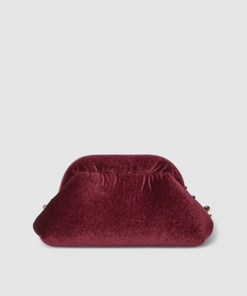 CATERINA BERTINI(カテリーナベルティーニ)の「【caterina bertini ( カテリーナ ベルティーニ )】STUDS VELVET クラッチバッグ(クラッチバッグ・レディース・ボルドー・FREE)」の3枚目の写真
