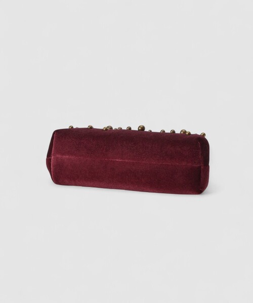 CATERINA BERTINI(カテリーナベルティーニ)の「【caterina bertini ( カテリーナ ベルティーニ )】STUDS VELVET クラッチバッグ(クラッチバッグ・レディース・ボルドー・FREE)」の5枚目の写真