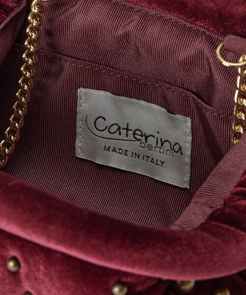 CATERINA BERTINI(カテリーナベルティーニ)の「【caterina bertini ( カテリーナ ベルティーニ )】STUDS VELVET クラッチバッグ(クラッチバッグ・レディース・ボルドー・FREE)」の7枚目の写真