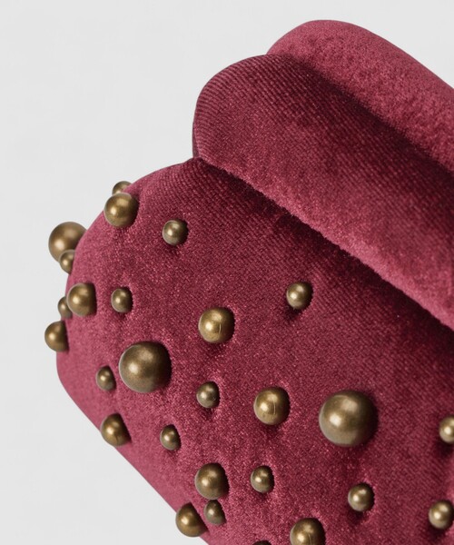 CATERINA BERTINI(カテリーナベルティーニ)の「【caterina bertini ( カテリーナ ベルティーニ )】STUDS VELVET クラッチバッグ(クラッチバッグ・レディース・ボルドー・FREE)」の8枚目の写真