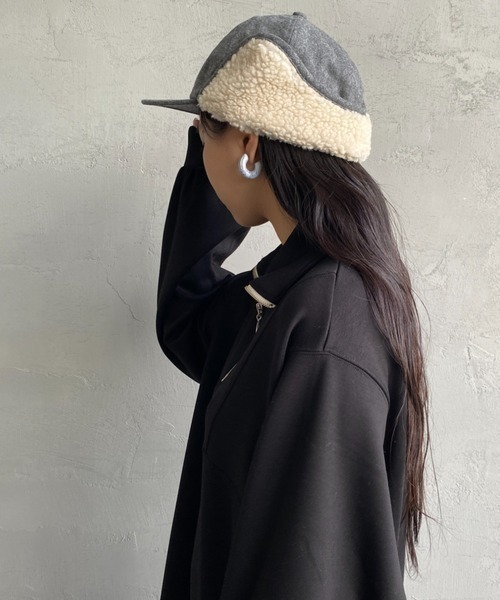 【人気！】ダントン DANTON ボア 6パネル キャップ DANTON - DANTONダントンBOA 6PANEL CAP&frasl;ボア 6パネルキャップの