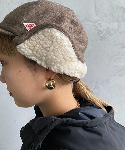 DANTON（ダントン）の「[DANTON/ダントン] 6パネル ボアフライトキャップ（キャップ・レディース・ブラック/ブラウン/チャコール・F）」の15枚目の写真