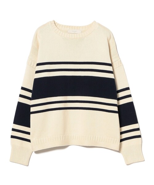 B:MING by BEAMS(ビーミングバイビームス)の「リライズ フィッシュマン ニット(ニット/セーター・レディース・グレー/ホワイト系その他5/ネイビー・ONE SIZE)」の10枚目の写真