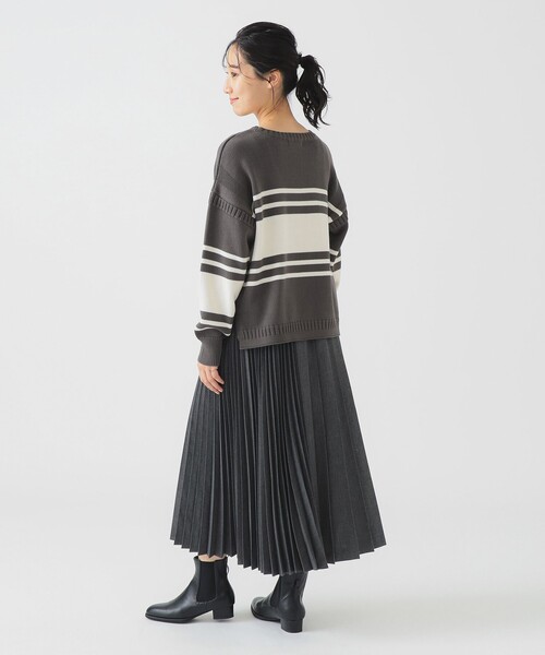 B:MING by BEAMS(ビーミングバイビームス)の「リライズ フィッシュマン ニット(ニット/セーター・レディース・グレー/ホワイト系その他5/ネイビー・ONE SIZE)」の15枚目の写真