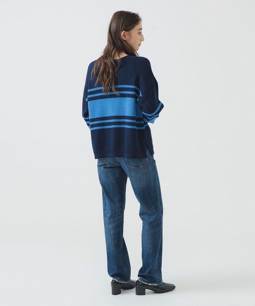 B:MING by BEAMS(ビーミングバイビームス)の「リライズ フィッシュマン ニット(ニット/セーター・レディース・グレー/ホワイト系その他5/ネイビー・ONE SIZE)」の21枚目の写真