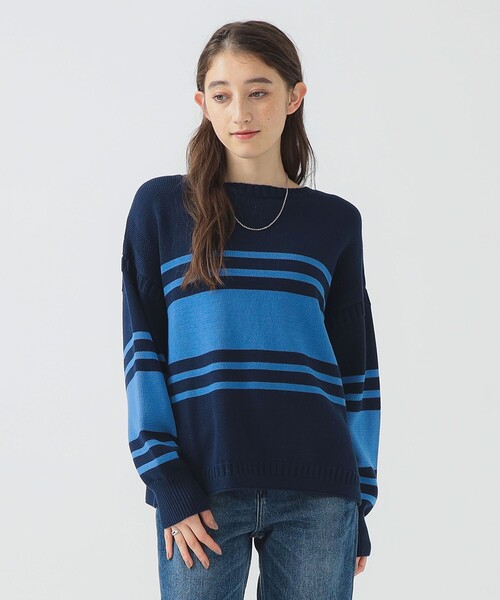 B:MING by BEAMS(ビーミングバイビームス)の「リライズ フィッシュマン ニット(ニット/セーター・レディース・グレー/ホワイト系その他5/ネイビー・ONE SIZE)」の22枚目の写真
