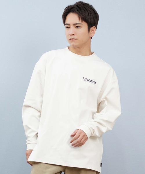 BILLABONG（ビラボン）の「BILLABONG/ビラボン WARM SOFTTY LS ロンT/長袖Tシャツ バックプリント BF012-854（Tシャツ/カットソー・メンズ・クリーム/スミクロ・M/L）」の8枚目の写真