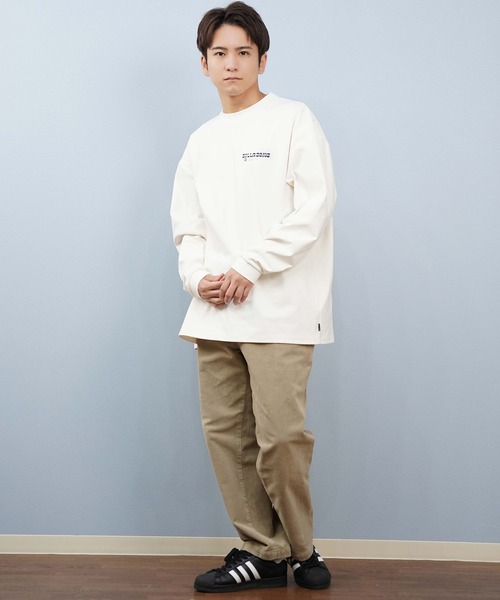 BILLABONG（ビラボン）の「BILLABONG/ビラボン WARM SOFTTY LS ロンT/長袖Tシャツ バックプリント BF012-854（Tシャツ/カットソー・メンズ・クリーム/スミクロ・M/L）」の9枚目の写真