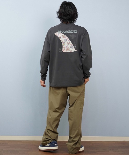 BILLABONG（ビラボン）の「BILLABONG/ビラボン WARM SOFTTY LS ロンT/長袖Tシャツ バックプリント BF012-854（Tシャツ/カットソー・メンズ・クリーム/スミクロ・M/L）」の5枚目の写真