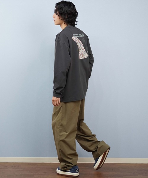 BILLABONG（ビラボン）の「BILLABONG/ビラボン WARM SOFTTY LS ロンT/長袖Tシャツ バックプリント BF012-854（Tシャツ/カットソー・メンズ・クリーム/スミクロ・M/L）」の6枚目の写真