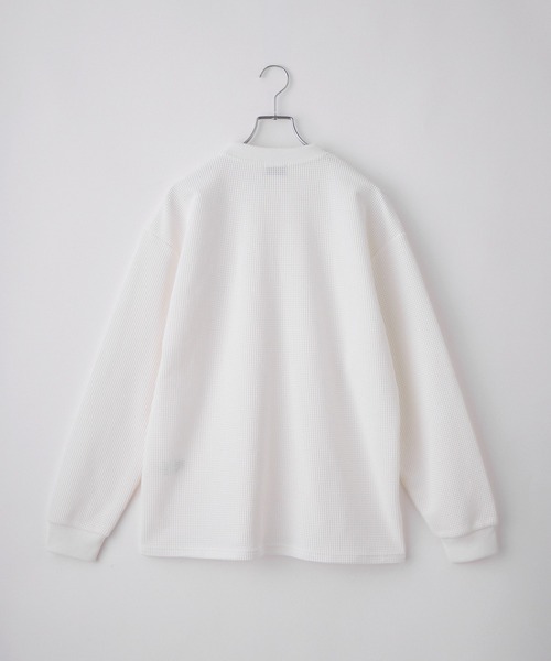 マルチファンクショナル ロゴ刺繍 ビッグシルエットヘンリーネック