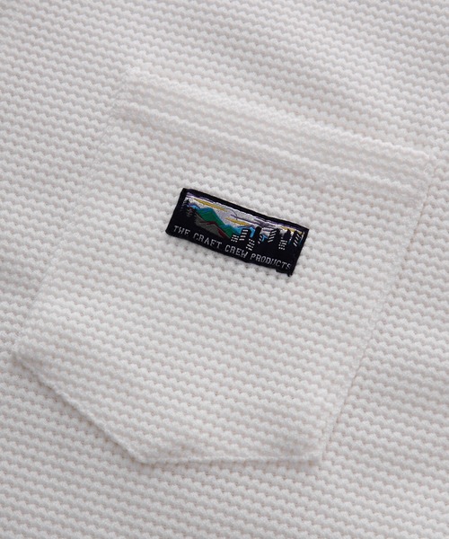 THE CRAFT CREW PRODUCTS(ザクラフトクループロダクツ)の「マルチファンクショナル ロゴ刺繍 ビッグシルエットヘンリーネック ワッフル長袖Tシャツ/抗菌防臭・イージーケア【THE CRAFT CREW PRODUCTS】(Tシャツ/カットソー・メンズ・アッシュグレー/オフホワイト/ブラック/ダークネイビー/グレイッシュベージュ・L/M/S)」の18枚目の写真