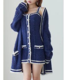 EATME | バイカラーアンサンブルニットワンピース(ワンピース)