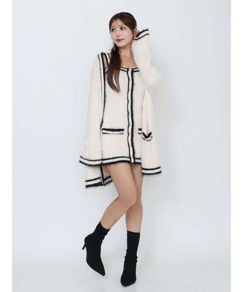 EATME（イートミー）の「バイカラーアンサンブルニットワンピース（ワンピース・レディース・ネイビー/オフホワイト/グレー・FREE）」の13枚目の写真