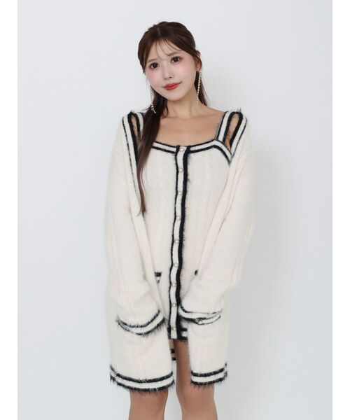 EATME（イートミー）の「バイカラーアンサンブルニットワンピース（ワンピース・レディース・ネイビー/オフホワイト/グレー・FREE）」の16枚目の写真