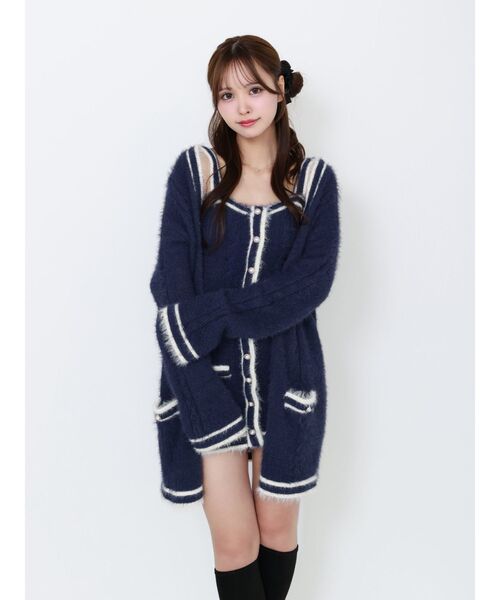 セール】バイカラーアンサンブルニットワンピース（ワンピース