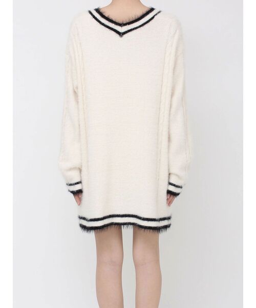 セール】バイカラーアンサンブルニットワンピース（ワンピース