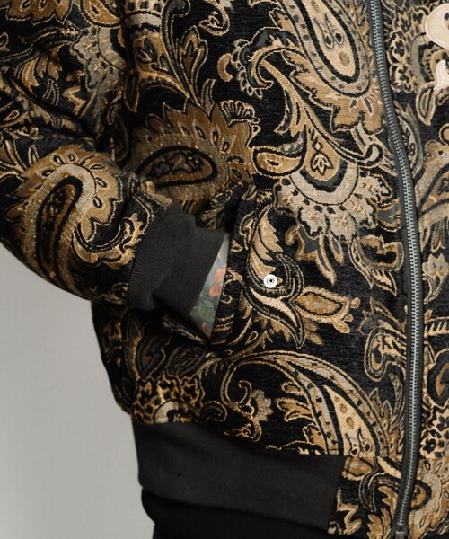 Subciety（サブサエティ）の「Gobelin flight blouson（ブルゾン・メンズ・アイボリー/ブラック・LARGE/MEDIUM/SMALL/X-LARGE）」の15枚目の写真