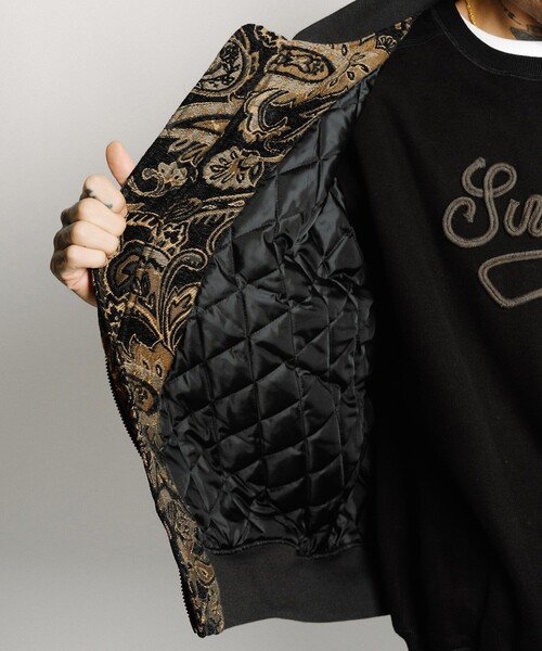 Subciety（サブサエティ）の「Gobelin flight blouson（ブルゾン・メンズ・アイボリー/ブラック・LARGE/MEDIUM/SMALL/X-LARGE）」の14枚目の写真