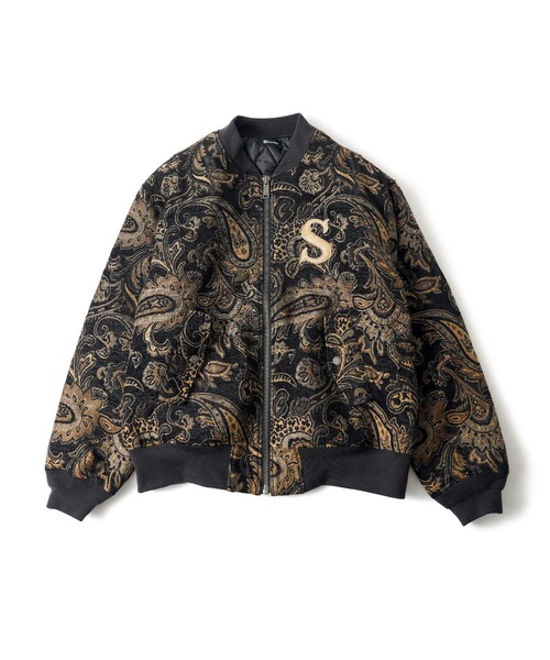 Subciety(サブサエティ)の「Gobelin flight blouson(ブルゾン・メンズ・アイボリー/ブラック・LARGE/MEDIUM/SMALL/X-LARGE)」の4枚目の写真