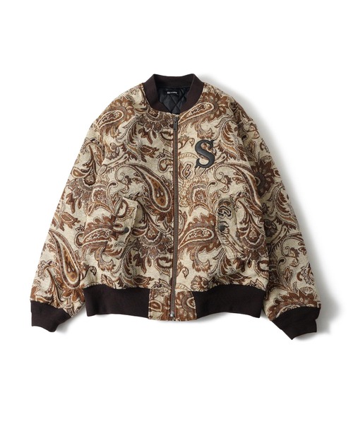Subciety(サブサエティ)の「Gobelin flight blouson(ブルゾン・メンズ・アイボリー/ブラック・LARGE/MEDIUM/SMALL/X-LARGE)」の3枚目の写真