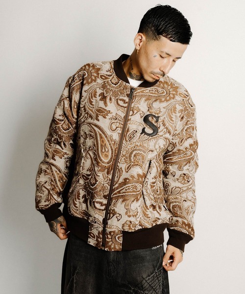 Subciety(サブサエティ)の「Gobelin flight blouson(ブルゾン・メンズ・アイボリー/ブラック・LARGE/MEDIUM/SMALL/X-LARGE)」の14枚目の写真