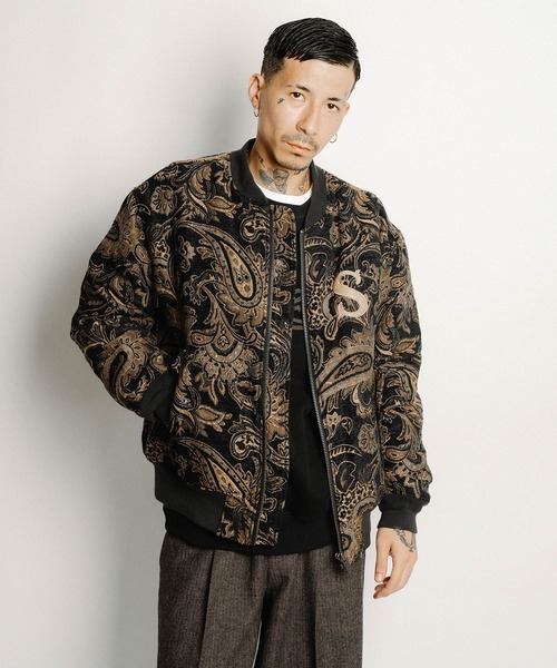 Subciety(サブサエティ)の「Gobelin flight blouson(ブルゾン・メンズ・アイボリー/ブラック・LARGE/MEDIUM/SMALL/X-LARGE)」の13枚目の写真