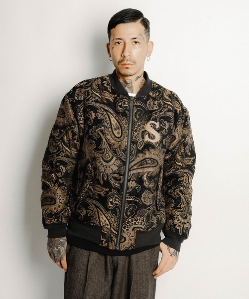 Subciety(サブサエティ)の「Gobelin flight blouson(ブルゾン・メンズ・アイボリー/ブラック・LARGE/MEDIUM/SMALL/X-LARGE)」の12枚目の写真