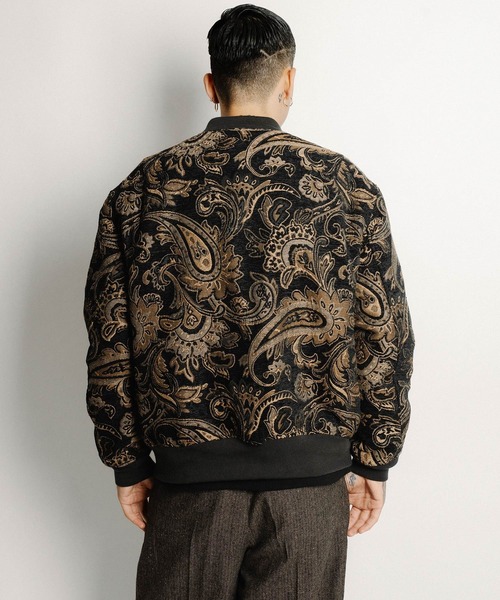 Subciety(サブサエティ)の「Gobelin flight blouson(ブルゾン・メンズ・アイボリー/ブラック・LARGE/MEDIUM/SMALL/X-LARGE)」の10枚目の写真