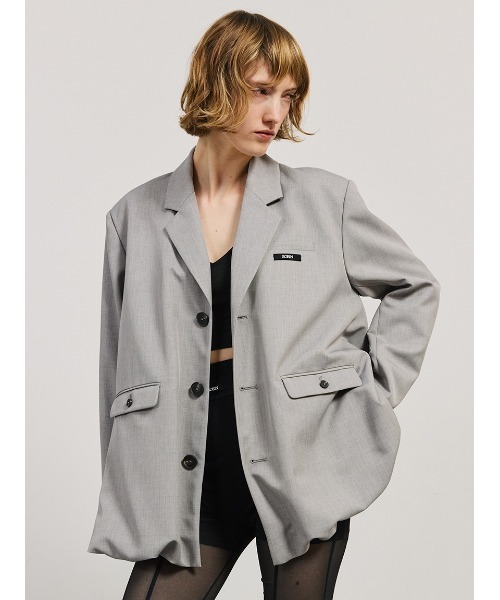 SORIN（ソリン　）の「Wide Balloon Jacket/ワイドバルーンジャケット（テーラードジャケット・レディース・ブラック/グレー・38）」の19枚目の写真