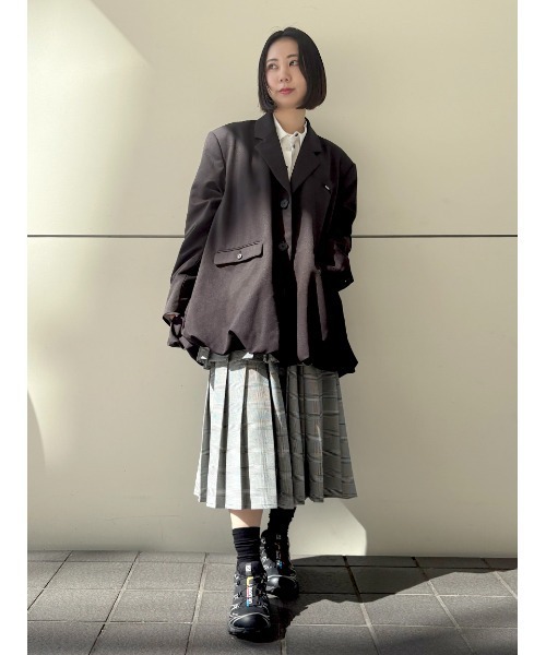 SORIN（ソリン　）の「Wide Balloon Jacket/ワイドバルーンジャケット（テーラードジャケット・レディース・ブラック/グレー・38）」の11枚目の写真
