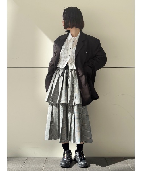 SORIN（ソリン　）の「Wide Balloon Jacket/ワイドバルーンジャケット（テーラードジャケット・レディース・ブラック/グレー・38）」の10枚目の写真